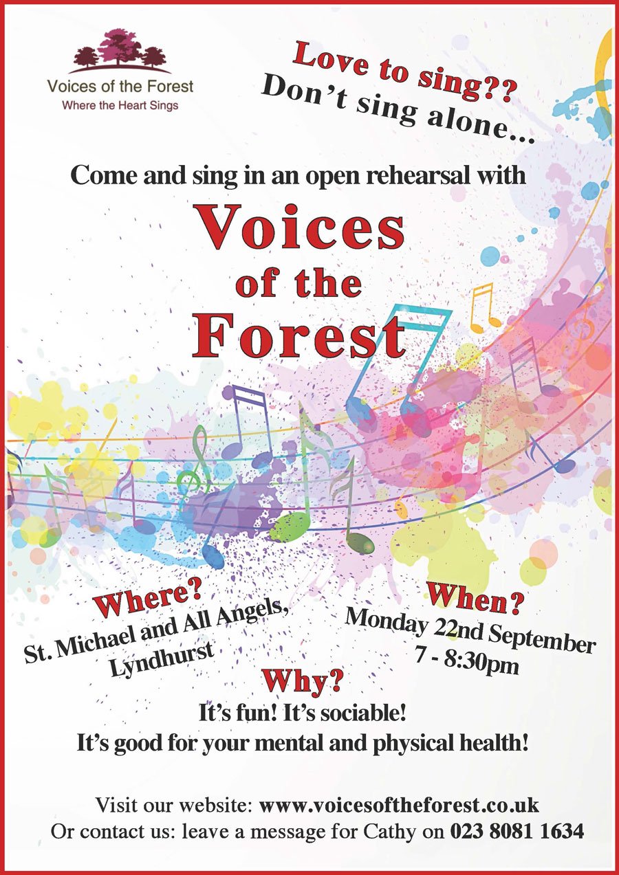 Our next Choir Concert in the New Forest